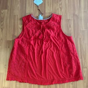 Ellen's Eyelet Top Romany Rose main image 1